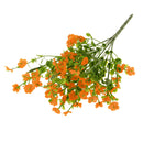 Artificial Silk Gypsophila Baby's Breath Flower Plant Home Wedding Bedroom Living Room Bridal Bouquet Decor Flowers Orange