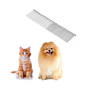 Pet Supplies Dead Loose Hair Removal Flea Comb Stainless Pin Dog Cat Dual Density Grooming Clean Brush Pet Accessory -S