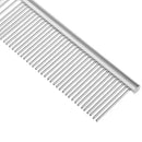 Pet Supplies Dead Loose Hair Removal Flea Comb Stainless Pin Dog Cat Dual Density Grooming Clean Brush Pet Accessory -M