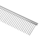Pet Supplies Dead Loose Hair Removal Flea Comb Stainless Pin Dog Cat Dual Density Grooming Clean Brush Pet Accessory -M