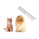 Pet Supplies Dead Loose Hair Removal Flea Comb Stainless Pin Dog Cat Dual Density Grooming Clean Brush Pet Accessory -M