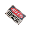Retro Metal Tin Sign Plaque Vintage WARNING Picture Poster Bar Pub Man Cave