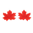 Pack of 100PCS Artificial Maple Leaf Autumn Fall Leaves Wedding Garden Decor Craft Projects Scrapbooking DIY Red
