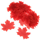 Pack of 100PCS Artificial Maple Leaf Autumn Fall Leaves Wedding Garden Decor Craft Projects Scrapbooking DIY Red