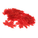 Pack of 100PCS Artificial Maple Leaf Autumn Fall Leaves Wedding Garden Decor Craft Projects Scrapbooking DIY Red