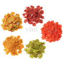 Pack of 100PCS Artificial Maple Leaf Autumn Fall Leaves Wedding Garden Decor Craft Projects Scrapbooking DIY Brown