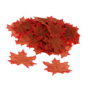Pack of 100PCS Artificial Maple Leaf Autumn Fall Leaves Wedding Garden Decor Craft Projects Scrapbooking DIY Brown