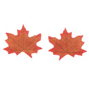 Pack of 100PCS Artificial Maple Leaf Autumn Fall Leaves Wedding Garden Decor Craft Projects Scrapbooking DIY Brown