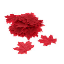 Pack of 100PCS Artificial Maple Leaf Autumn Fall Leaves Wedding Garden Decor Craft Projects Scrapbooking DIY Wine Red