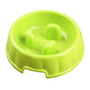 Pet Dog Puppy Supplies Eating Habits Improve Interactive Slow Feeder Anti-gulping Bowl Non Slip Food Maze -Green