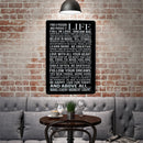Retro Metal Tin Sign Plaque Vintage PASSION LIFE Picture Bar Pub Man Cave