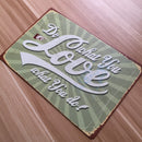 Retro Metal Tin Sign Plaque Vintage LOVE WHAT YOU DO Picture Bar Man Cave