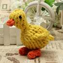Pet Dog Cartoon Duck Play Toy Puppy Braided Rope Chew Knot Ball Clean Teeth