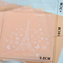 Pack of 100 Self-Adhesive Chocolate Cookies Candy Bags Small Tower Pattern Pouch