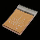 Pack of 100 Self-Adhesive Chocolate Cookies Candy Bags Small Tower Pattern Pouch