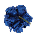 Artificial Foam Roses Glitter Powder Flower Bouquet Wedding Party Supplies Bridal Flower Bouquet Decor Pack of 12PCS Blue