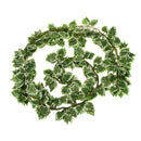 Artificial Beautiful Cloth 170 Leaves Grapes Vine Home Office Garden Decor PACK OF 12PCS White + Green