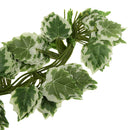 Artificial Beautiful Cloth 170 Leaves Grapes Vine Home Office Garden Decor PACK OF 12PCS White + Green