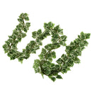 Artificial Beautiful Cloth 170 Leaves Grapes Vine Home Office Garden Decor PACK OF 12PCS White + Green