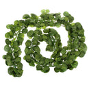 Artificial Beautiful Cloth 170 Leaves Pumpkin Vine Foliage Plant Home Office Garden Decor PACK OF 12PCS Green