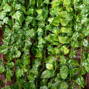 Artificial Beautiful Cloth 170 Leaves Pumpkin Vine Foliage Plant Home Office Garden Decor PACK OF 12PCS Green