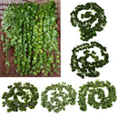 Artificial Cloth 170 Leaves Grape Vine Foliage Plant Home Office Garden Decor PACK OF 12PCS Green