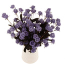 Pack of 6PCS Artificial Flower Foam Rose Bouquet Home Wedding Party Floral Decor Supplies Craft Projects DIY Light Purple