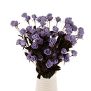 Pack of 6PCS Artificial Flower Foam Rose Bouquet Home Wedding Party Floral Decor Supplies Craft Projects DIY Light Purple