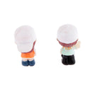 Set of 4 Miniature Fairy Garden Micro Landscape Dollhouse Bonsai Decor Sports Boy