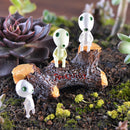 Miniature Fairy Garden Micro Landscape Dollhouse Bonsai Decor Stump Stool Yard Garden Decoration