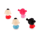 Set of 4Pcs Miniature Chinese Doll Resin Micro Landscape Bonsai Dollhouse DIY Craft Decor