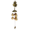 Chinese 6 Bells Wind Chime Lucky Bag Feng Shui Yard Garden Outdoor Decor