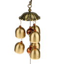 Chinese 6 Bells Wind Chime Lucky Bag Feng Shui Yard Garden Outdoor Decor