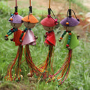 Chinese Charm Wind Chime Wooden Small Doll Ornaments Crafts Garden Decor