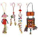 Chinese Charm Wind Chime Wooden Small Doll Ornaments Crafts Garden Decor