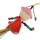 Chinese Charm Wind Chime Wooden Small Doll Ornaments Crafts Garden Decor