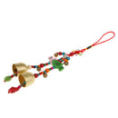 Ethnic Wind Chime with 2 Copper Bells 2 Fishes Chinese Knot Garden Decor
