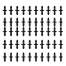 Double Barbed Connector Fitting 4/7mm Tubing Garden Agricultural Garden Lawn Pack of 50