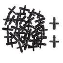 4/7 Screw Thread Double-Way Irrigation Garden Water Connector Pack of 50