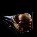 Retro Yellow Oystercatcher Resin Skull Head Model Home Bar Decor 17x6x7cm