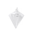 Diamond Shape Hanging Clear Glass Plant Flower Vase Bottle Office Home Decor
