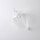 Diamond Shape Hanging Clear Glass Plant Flower Vase Bottle Office Home Decor