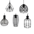 Diamond Belt Metal Design Lampshade w/ Cable Ceiling Bulb Chandelier Sconce