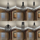 Diamond Belt Metal Design Lampshade w/ Cable Ceiling Bulb Chandelier Sconce