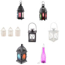 LANTERN METAL CASTLE HANGING HOUSE GARDEN TEA LIGHT CANDLE HOLDER WEDDING