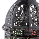 LANTERN HOLLOW METAL HANGING HOUSE GARDEN TEA LIGHT CANDLE HOLDER WEDDING
