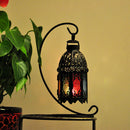 LANTERN HOLLOW METAL HANGING HOUSE GARDEN TEA LIGHT CANDLE HOLDER WEDDING