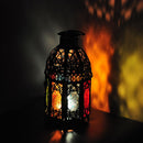 LANTERN HOLLOW METAL HANGING HOUSE GARDEN TEA LIGHT CANDLE HOLDER WEDDING