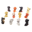 Set of 12Pcs Miniature Dogs Bonsai DIY Craft Fairy Garden Landscape Home Room Table Decor