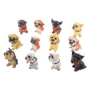 Set of 12Pcs Miniature Dogs Bonsai DIY Craft Fairy Garden Landscape Home Room Table Decor